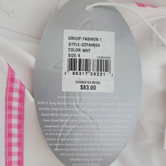 NWT-GREG NORMAN golf skort short Sz 4 - Picture 7 of 7